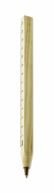 Logotrade corporate gift picture of: Wooden ruler pen