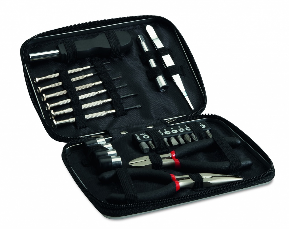 Logotrade promotional giveaway picture of: 26 pcs tool in aluminium case