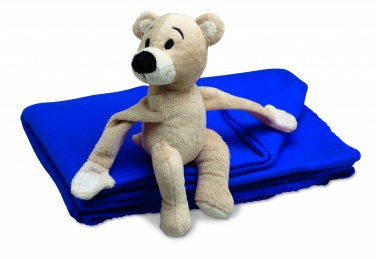 Logo trade promotional products picture of: Fleece blanket with bear