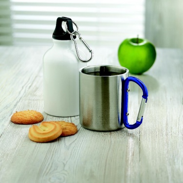 Logo trade promotional item photo of: Metal mug & carabiner handle