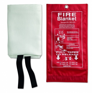 Logo trade corporate gift photo of: Fire blanket in pouch 100x95cm