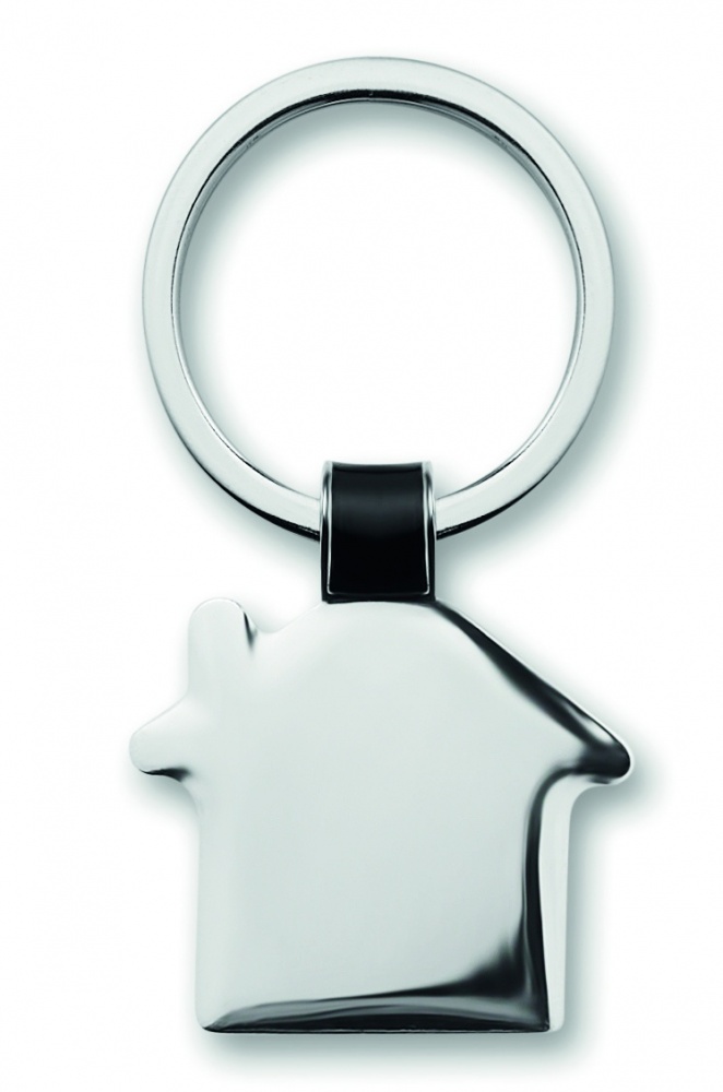 Logo trade corporate gifts image of: House shaped key ring Riga