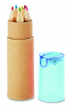 Logo trade business gifts image of: 6 coloured pencils