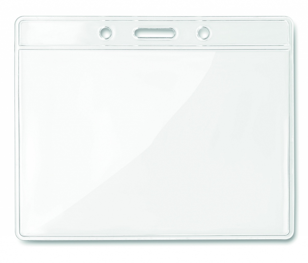 Logo trade promotional item photo of: Transparent badge 10cmx8cm