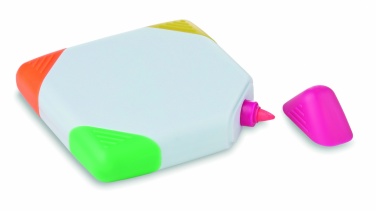 Logo trade promotional merchandise photo of: Square shaped highlighter