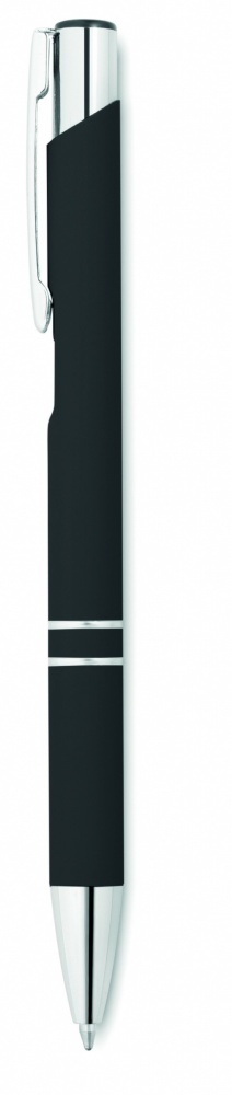 Logo trade advertising product photo of: Ball pen in rubberised finish