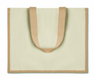 Logo trade promotional products image of: Jute and canvas shopping bag