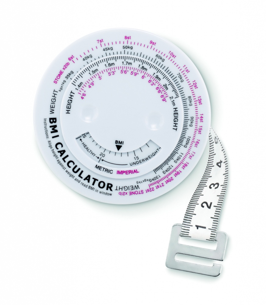 Logo trade business gift photo of: BMI measuring tape