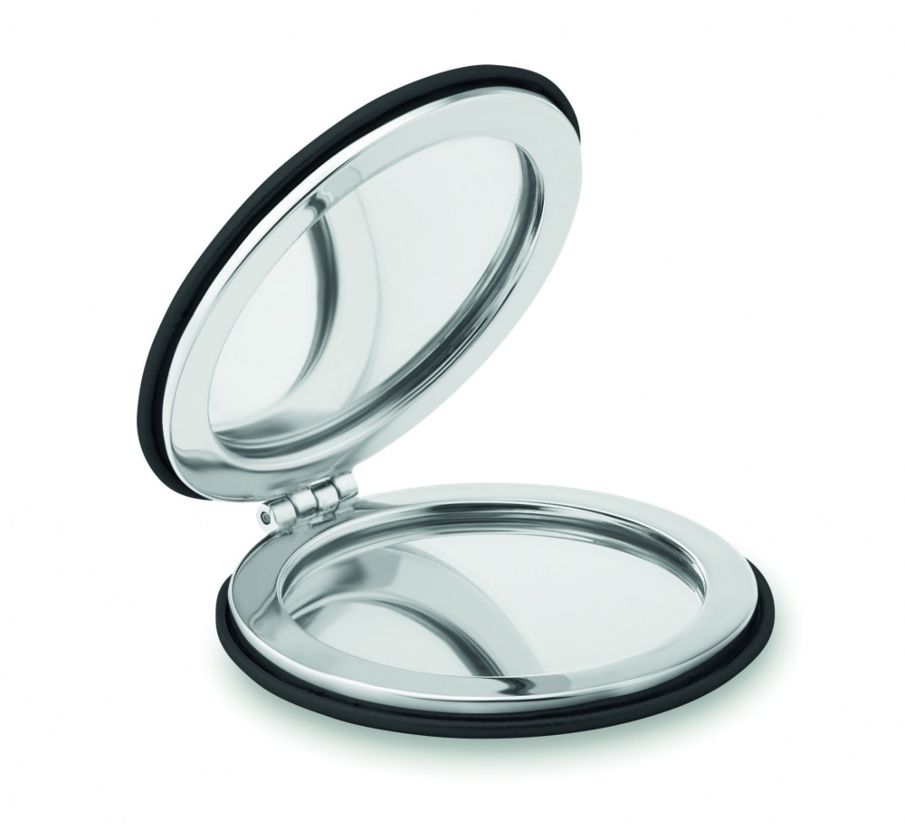 Logo trade corporate gifts image of: Round PU mirror