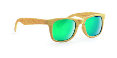 Logo trade corporate gifts picture of: Wooden look sunglasses MAARDU