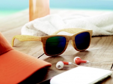 Logotrade corporate gift picture of: Wooden look sunglasses MAARDU