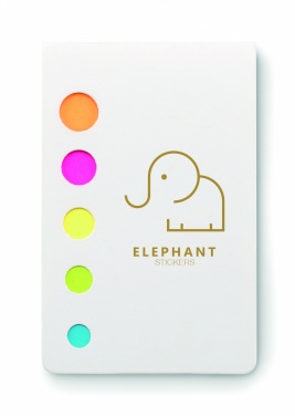 Logo trade business gifts image of: Page markers pad