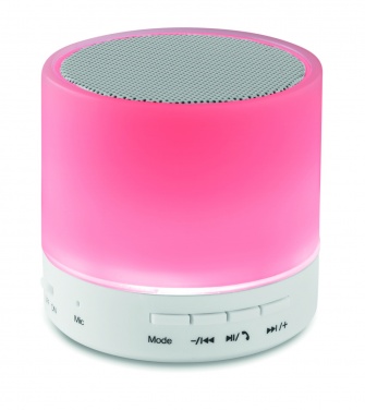 Logo trade advertising products picture of: Round wireless speaker LED