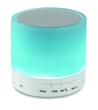 Logotrade promotional merchandise image of: Round wireless speaker LED