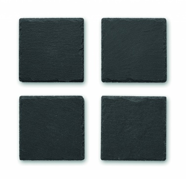 Logotrade promotional item picture of: Slate coasters with EVA bottom