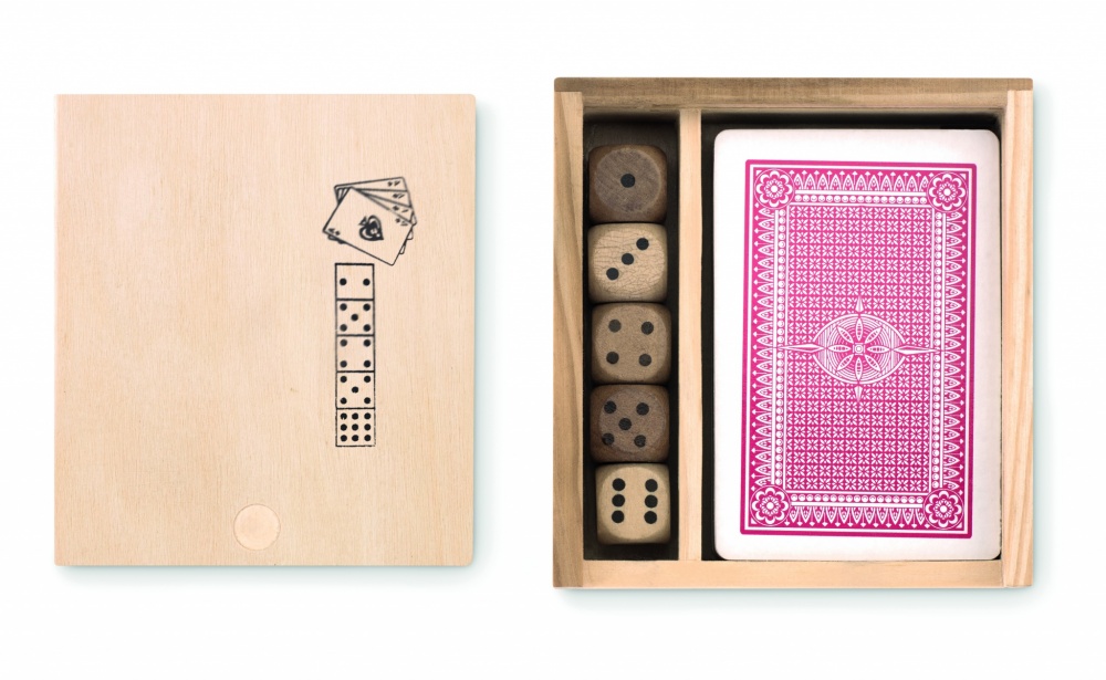 Logotrade advertising product image of: Cards and dices in box