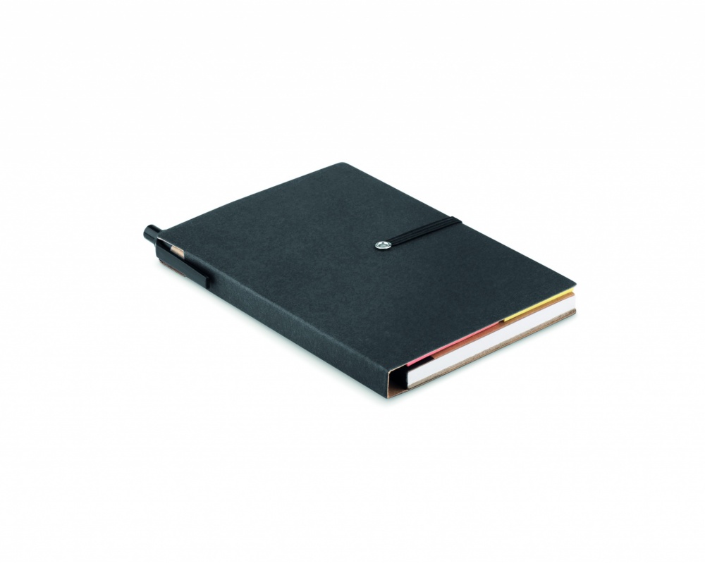 Logo trade promotional items image of: Notebook w/pen & memo pad