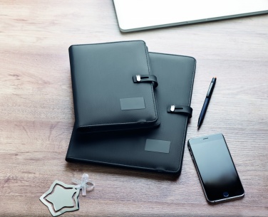 Logo trade promotional gift photo of: A4 folder w/wireless charger5W