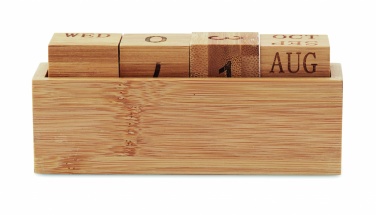 Logo trade corporate gift photo of: Bamboo calendar