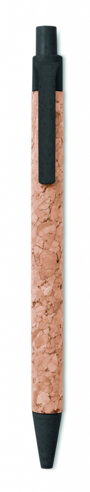 Logo trade promotional item photo of: Cork/ Wheat Straw/ABS ball pen