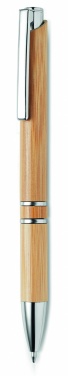 Logo trade advertising products image of: Bamboo automatic ball pen
