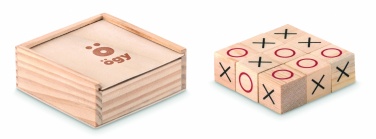 Logo trade business gift photo of: Wooden tic tac toe