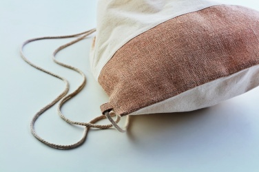 Logotrade advertising product image of: Drawstring bag w/ jute details