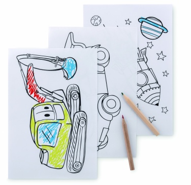 Logotrade promotional merchandise picture of: Colouring set with 6 pencils