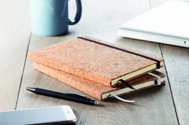 Logo trade promotional items picture of: A5 cork notebook 96 lined