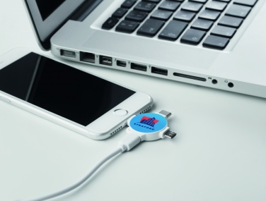 Logo trade promotional merchandise image of: 3 in 1 cable adapter