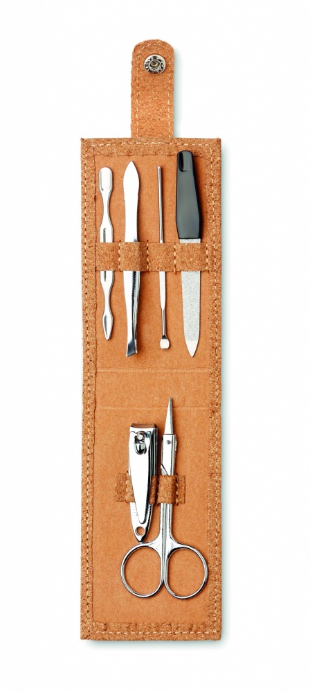 Logotrade promotional giveaway picture of: Cork 6 piece manicure set