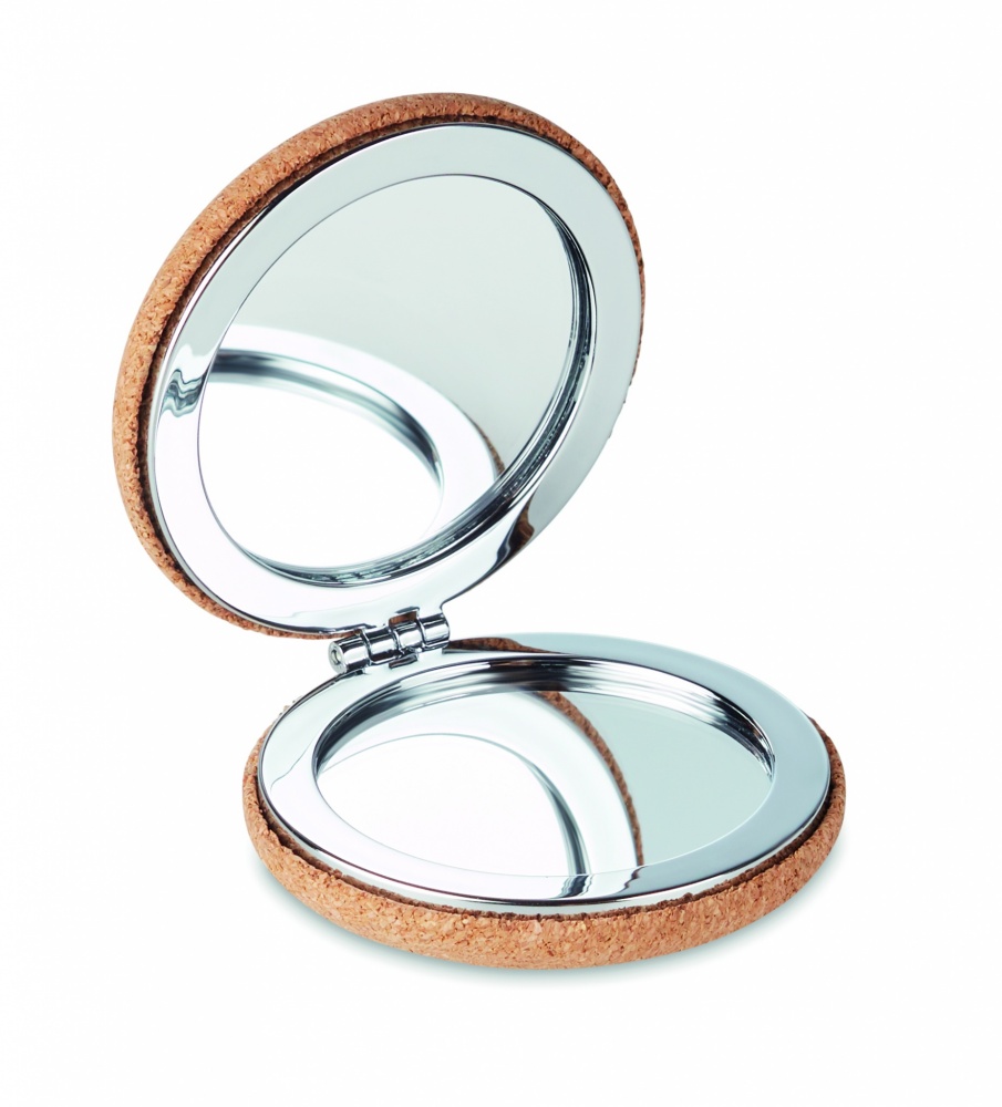 Logotrade promotional item picture of: Pocket mirror with cork cover