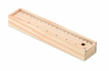 Logotrade promotional gifts photo of: Stationery set in wooden box