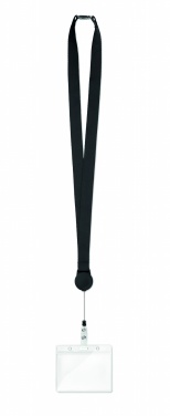 Logo trade business gifts image of: Lanyard retractable clip