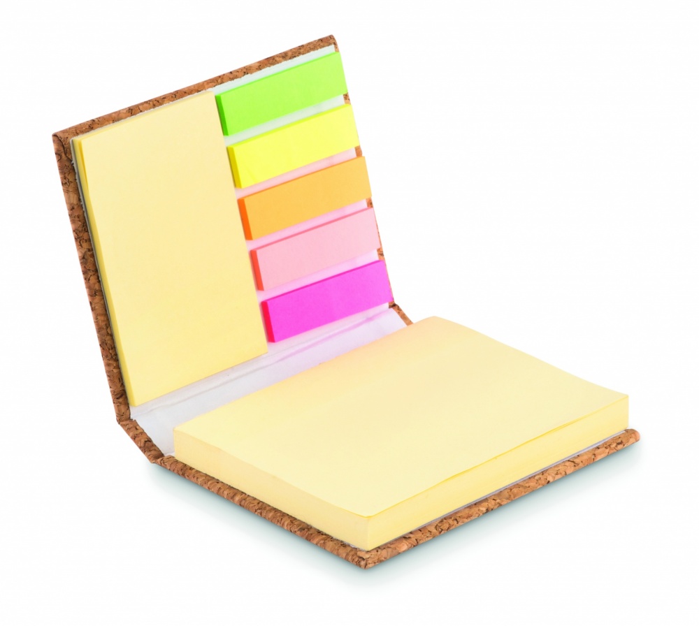 Logotrade promotional merchandise photo of: Cork sticky note memo pad