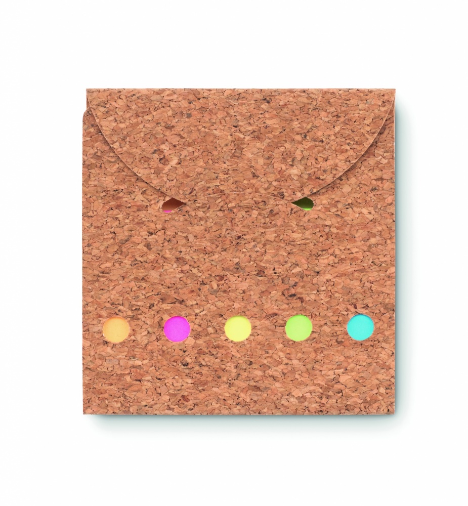 Logotrade promotional item image of: Cork sticky note memo pad