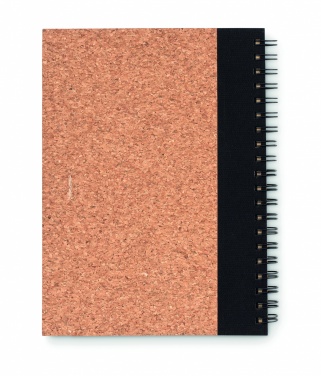 Logo trade promotional product photo of: Cork notebook with pen