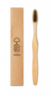 Logotrade advertising products photo of: Bamboo toothbrush in Kraft box