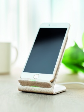 Logo trade promotional giveaway photo of: Wheat straw/ABS charger std10W