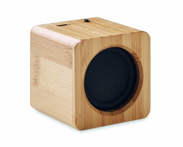 Logotrade promotional giveaway image of: Bamboo wireless speaker
