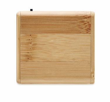 Logo trade promotional merchandise image of: Bamboo wireless speaker