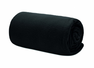 Logo trade corporate gifts image of: RPET fleece travel blanket