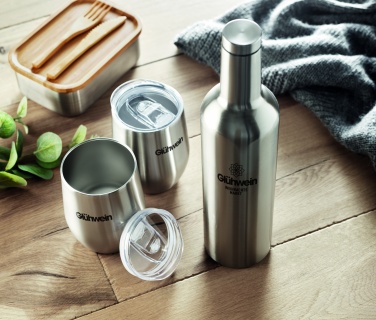 Logo trade promotional giveaways picture of: Double walled bottle & mug set