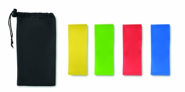 Logo trade corporate gifts image of: Set of 4 TPE fitness bands