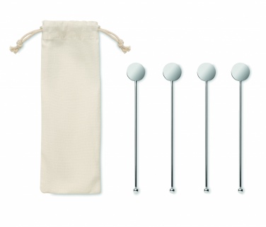 Logo trade promotional gift photo of: Stainless steel stirrers set