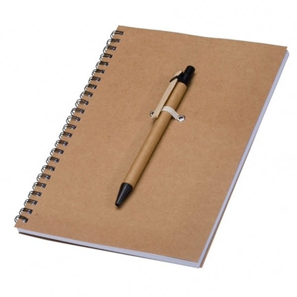 Logo trade promotional giveaway photo of: A5 ECO Notepad KENTWOOD