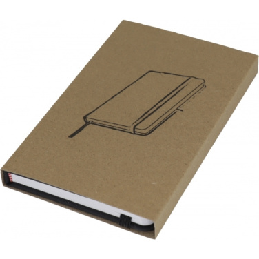 Logo trade promotional items picture of: A6 note book LUBECK