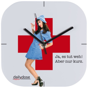 Logo trade promotional gift photo of: Wall clock with all over clock face BEL AIR