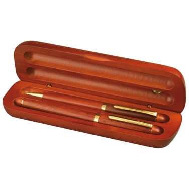 Logo trade promotional merchandise image of: Rosewood writing set OXFORD