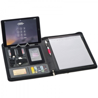 Logotrade promotional item picture of: A4 folder with power bank Elda